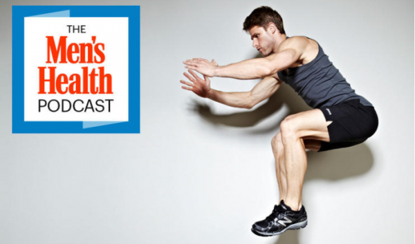 Image from Men's Health Podcast from an article about the six best workout podcasts for the gym.